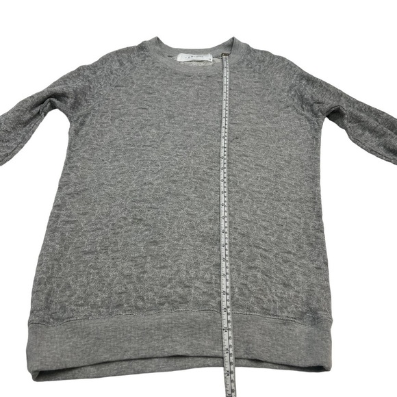 Iro Grey Distressed Lightweight Crew Neck Sweatshirt Size S - Picture 8 of 11